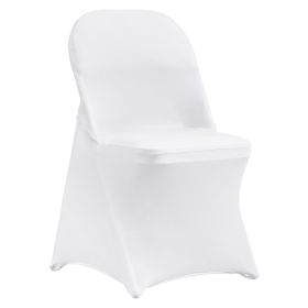 Stretch Spandex Folding Chair Covers, Universal Fitted Chair Cover, Removable Washable Protective Slipcovers, for Wedding, Holiday, Banquet, Part