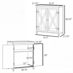 Natural Wood Outdoor Garden Storage Cabinet with Galvanized Top 2 Shelves Tool Shed for Yard Tools And Pool Accessories