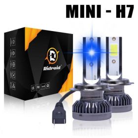2x H7 LED Headlight Bulb Kit High Low Beam 8000K Super Blue 26000LM Light Bulb (Option: Blue)